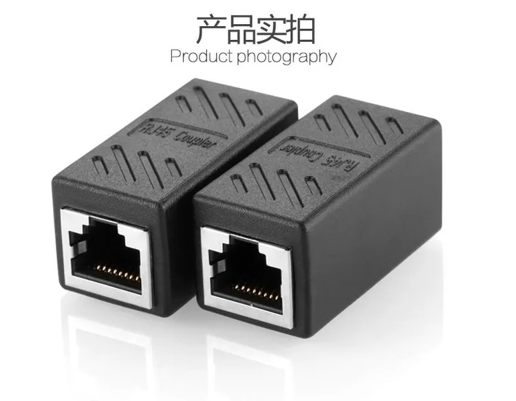 

Colorful Network LAN Connector Adapter Coupler Extender RJ45 Ethernet Cable Join Extension Converter Coupler