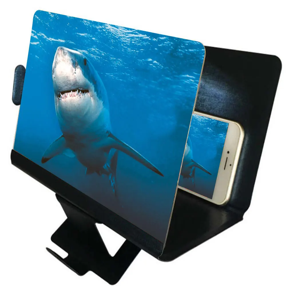 

KISSCASE Universal 3D Enlarged Screen Mobile Phone Amplifier Magnifying Glass HD Video Eyes Protection Lazy Bracket Phone Holder