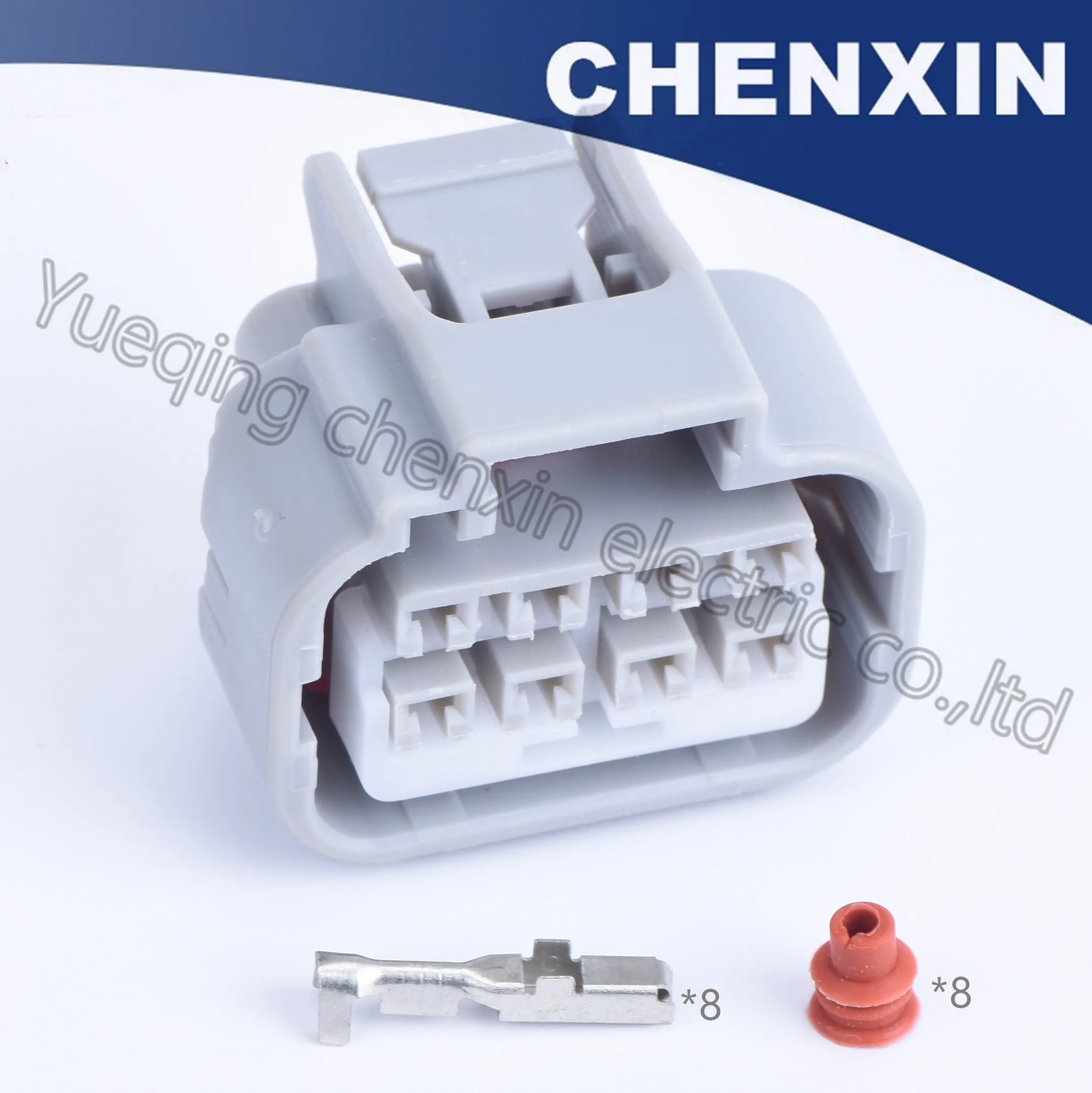 

Gray 8pin waterproof auto connector wiring harness plug 2.2 female car electric cable connection 7283-1081-40