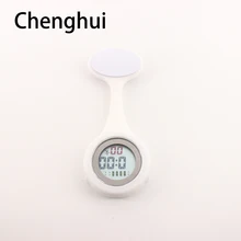 relogio reloj Digital Display Dial Clip-On Fob Nurse Brooch Pin Hang Pocket Electric Watch pocket watch watches clip on fob quartz brooch hanging nurse pin watch fashion luxury crystal men women unisex full steel pocket watch relogio clock
