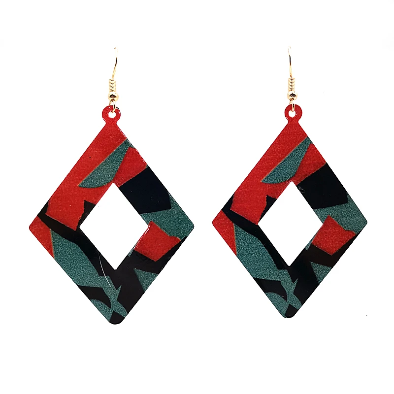 

YD&YDBZ Punk Rhombus Geometric Drop Earrings Women Jewelry A pair Of Big Earrings Fashion Trendy Accessories Gift Girl Jewellery