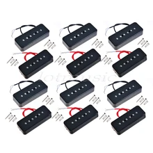 6 Sets Soap Bar Pickup Black Neck Pickup for Electric Guitar P90A Replacement Parts