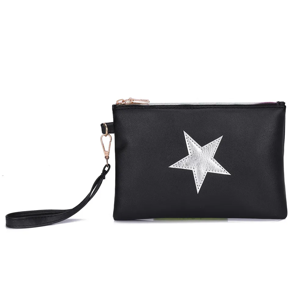 Transer, Модный женский кошелек, сумочка, женская кожаная сумка-клатч, кошелек для монет, женский, звездный узор, держатель для карт, косметичка#35