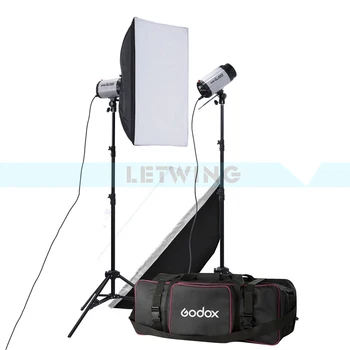 

Godox 2X 250W Studio Flash Lighting Kit 500W Strobe Flash Light Portrait Fashion Advertisement Object Photography Set