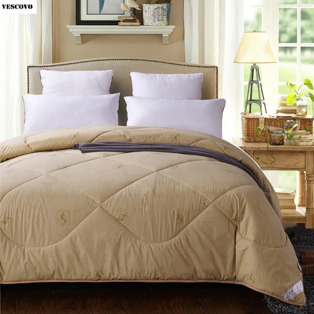 Winter camel hair/wool Quilt luxury thicken stitching Comforter/Duvet
