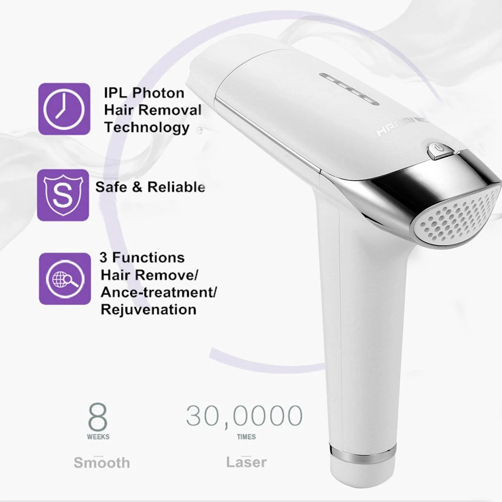 

Personal Care Permanent Hair Removal Tool Painless Hair Removing Beauty Machine Shaving Epilator Kits 300,000 Pulses Device