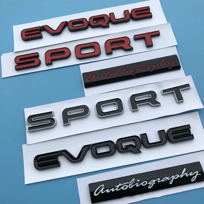 Высокое качество ABS Rover SPORT/EVOQUE буквы автобиография эмблема знак, наклейка на автомобиль для Land Rover Range Rover Discovery аксессуары
