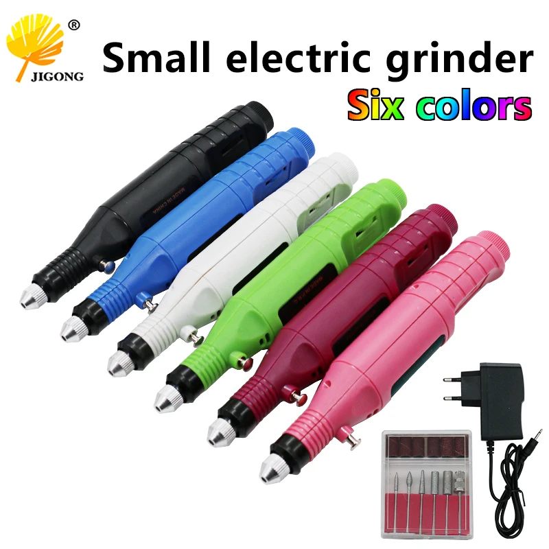 1 set of 6 European standard head Electric nail drill professional electric nail machine nail drill pen pedicure tool plus acces