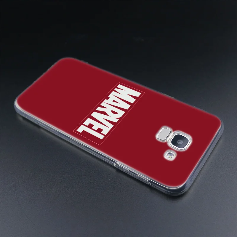 Популярный силиконовый чехол Marvel Comics с простым логотипом для samsung Galaxy J2Pro J4 J6 J8 J3 J5 J7 2017EU Prime CORE Plus Fashion