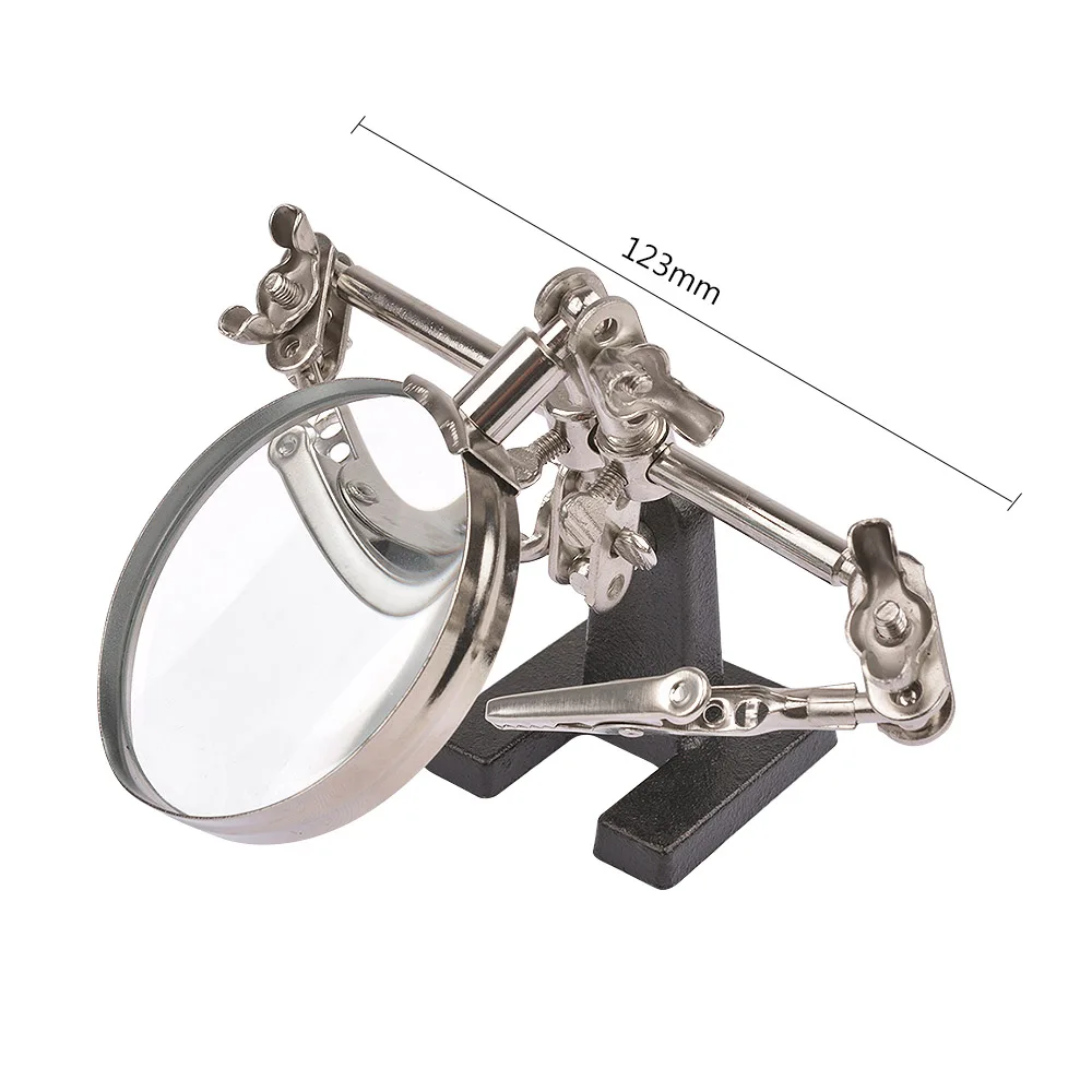 Cena Pulpit lupa trzy ręce pomocniczy klip żelazko elektryczne lutowanie na biżuterię antyki spawanie obwód drukowany stojak