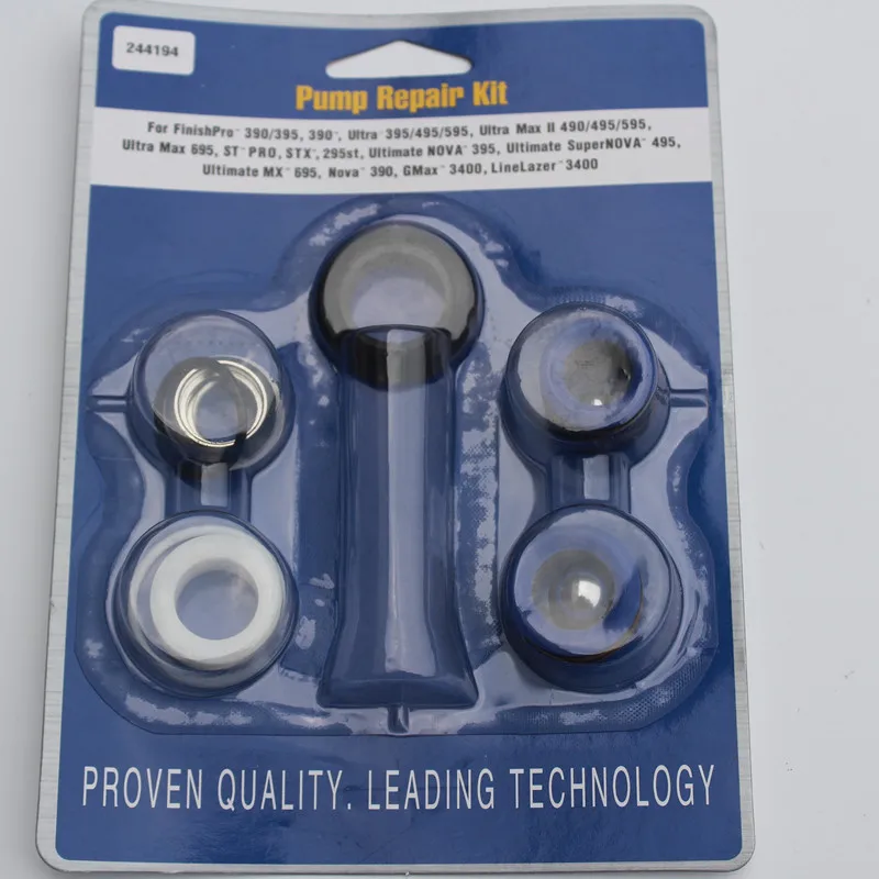 

Aftermarket Pump Repair Packing Kit 244194 For Graco Sprayer 244194 Spay Gun 390 395 490 495 595