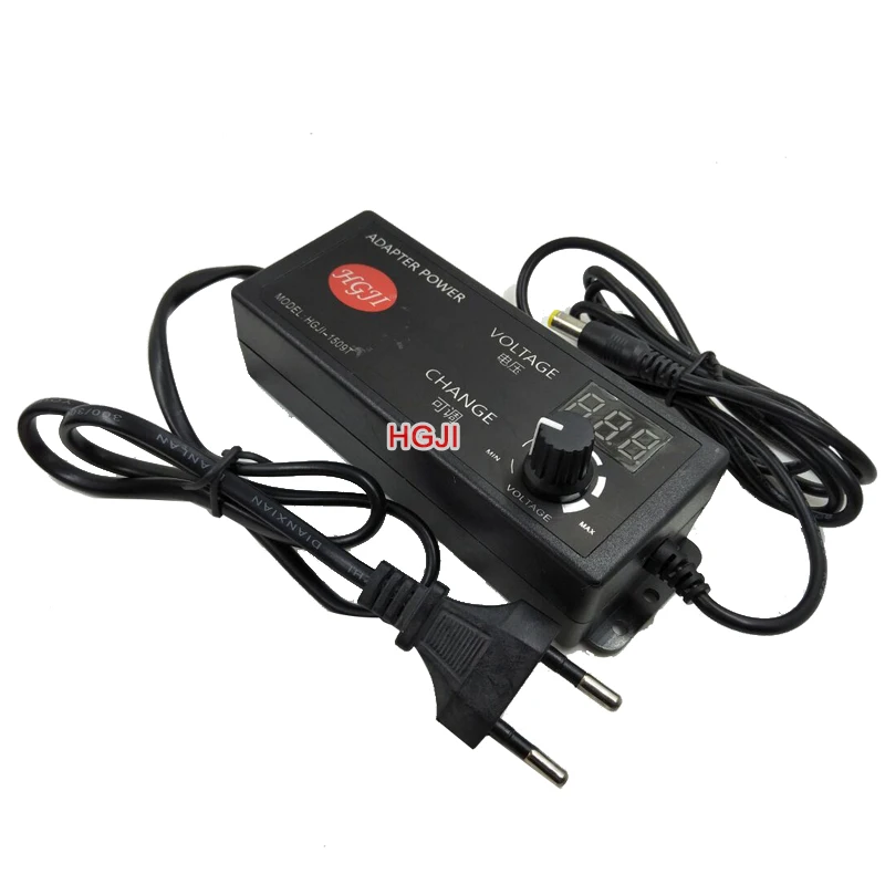 AC90V 250V к DC 3 8 V 37V 1.7A Регулируемый адаптер питания dc35V 30V 24v 22v 4 5 v 7v 8v со светодиодным
