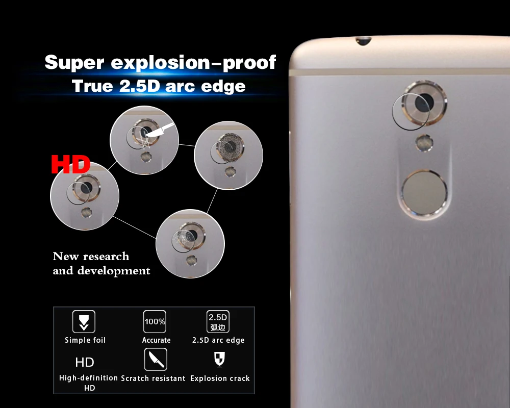 Оригинальная задняя Камера Стекло объектив Защитная пленка для ZTE Axon 7 mini B2017G 5 2