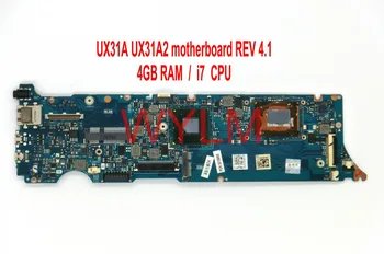 

UX31A2 with i7CPU 4GB RAM memory mainboard REV 4.1 For ASUS UX31A UX31A2 motherboard HM76 DDR3 100%Tested Working Well
