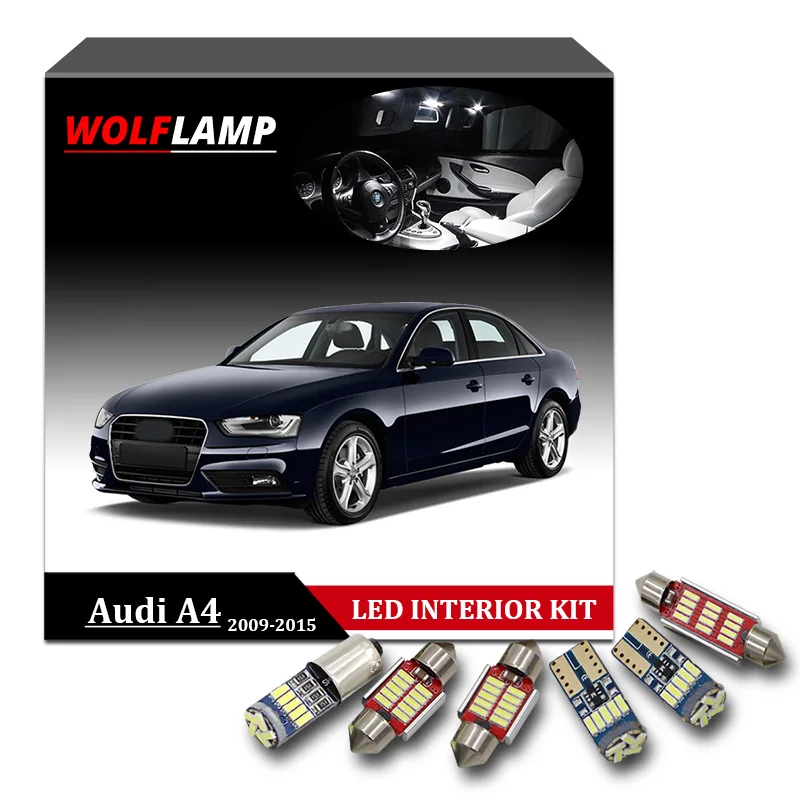 Wolflamp 18 шт. супер яркие белые светодиодные с Canbus интерьерный автомобильный