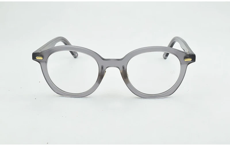 Фирменная оправа для очков, женские ретро круглые очки, оправа для мужчин, близорукость, компьютер, Ретро стиль, ручная работа, дизайнерские очки 46-23-143