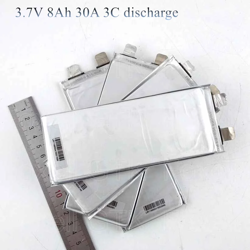 7pcs Brand 3.7v 8Ah Lithium lipo polymer 8000mah cell 8564160 for diy battery pack electric power tool bank toy 24v battery 10ah (5)