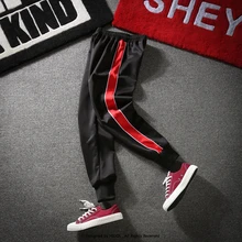 Спортивная одежда, спортивные штаны, боковая полоска, Ретро стиль, спортивные штаны для мужчин, хип-хоп Уличная одежда, городской школьный стиль, джоггеры, винтажные повседневные брюки