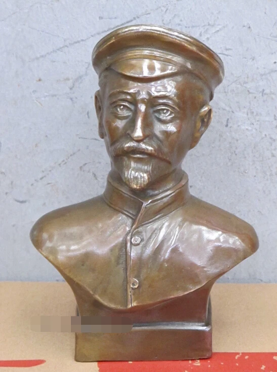 

7"Bronze sculpture Russia Felix, edmundo vicki dzerzhinsky founder of the KGB st