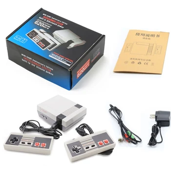 

2018 Mini Retro Classic Video Game Console Built-in 620 Games 8 Bit PAL&NTSC Family TV Handheld Game Player Double Gamepads