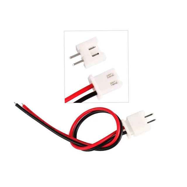 Connecteur de fil Micro JST XH à 2 broches, 20/10/5 pièces, 2.54mm, 2.54mm,  26awg, longueur 200mm - AliExpress