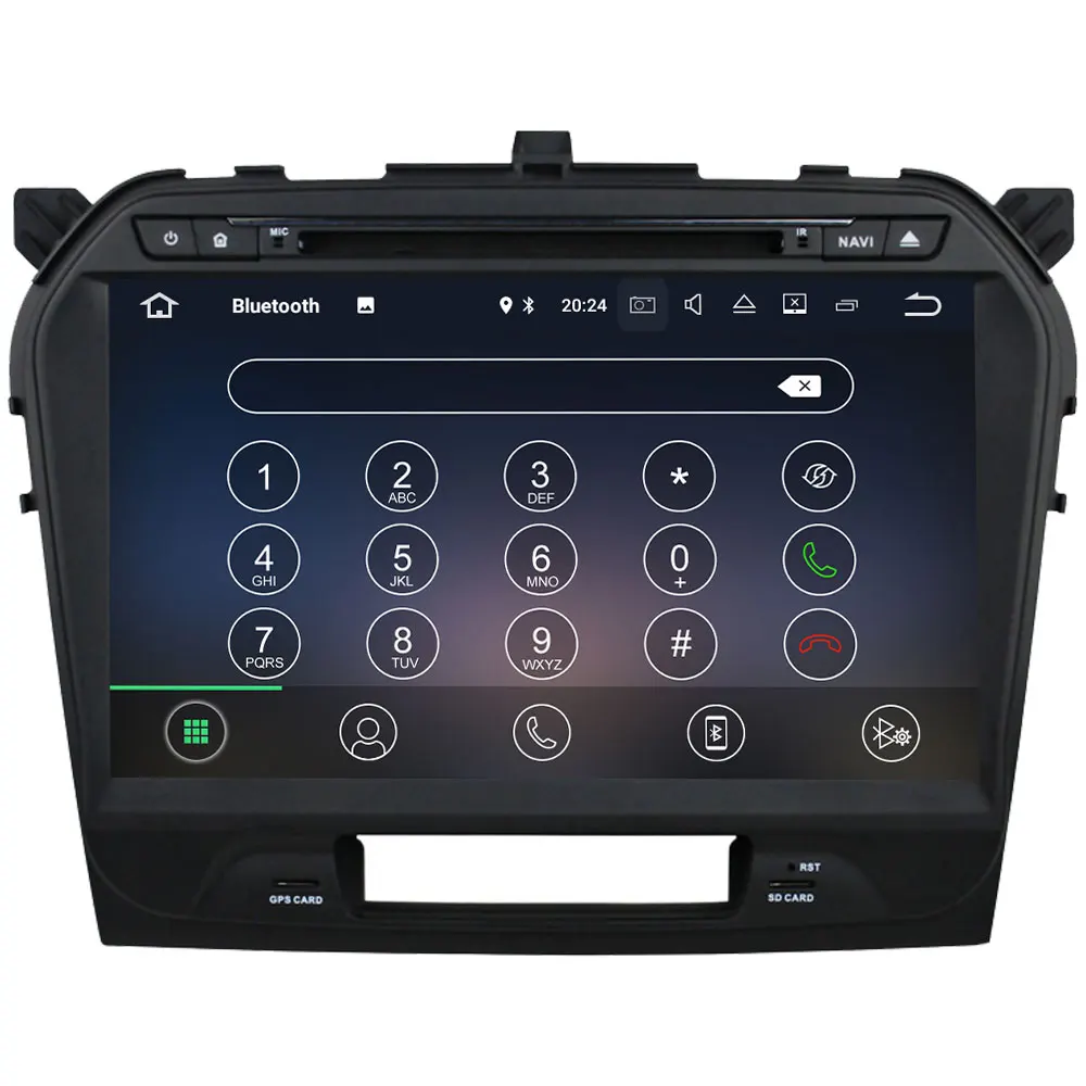 Top Double 2 din Android 8.0 Octa core 4GB RAM 32GB ROM GPS Navi Stereo Car Radio Digital Bluetooth for Suzuki Vitara 2015-2019 3