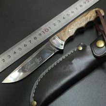 Горячая Распродажа, фиксированный нож 5Cr15mov, лезвие с деревянной ручкой, охотничьи Тактические Ножи для отдыха на природе и кемпинга, инструмент для повседневного использования+ кожаная оболочка
