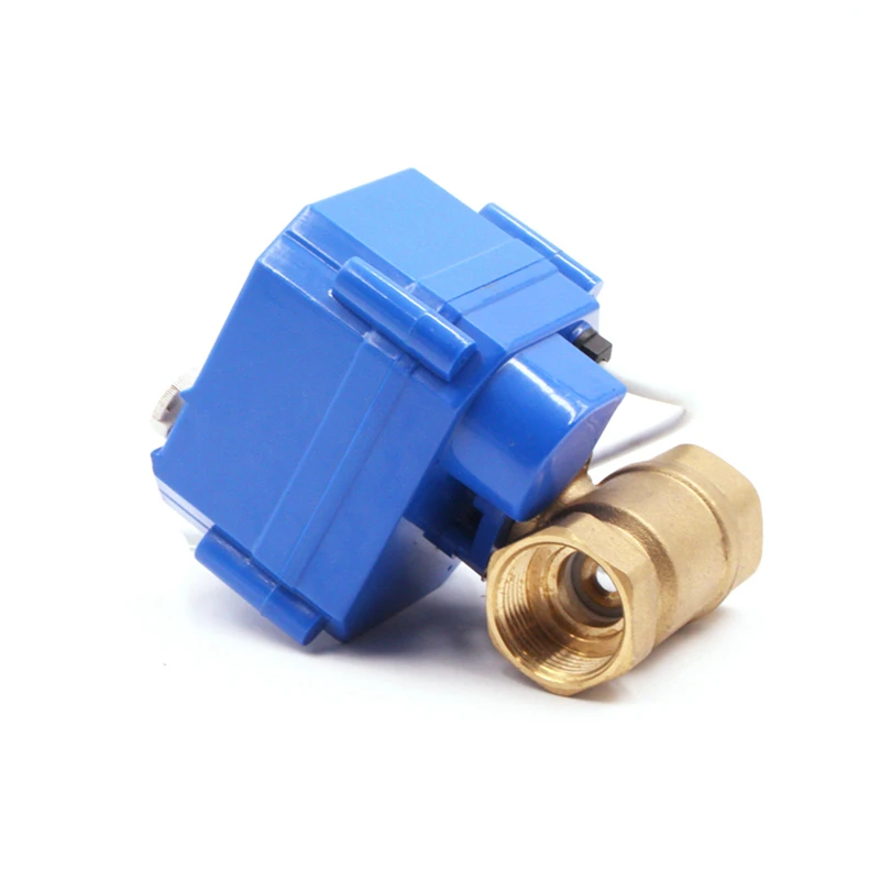 Cwx-25s dn15 dn20 dn25 с подкладкой латунный Мини запорный nc Электрический шаровой клапан для очистки воды