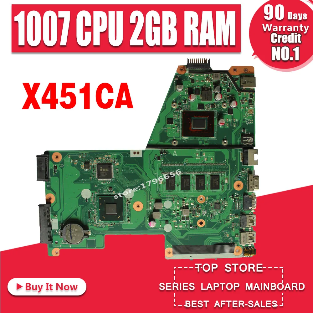 Новинка! Akemy X451CA материнская плата для ноутбука Asus X451C F451C 1007U CPU 2 Гб RAM 100% ТЕСТ