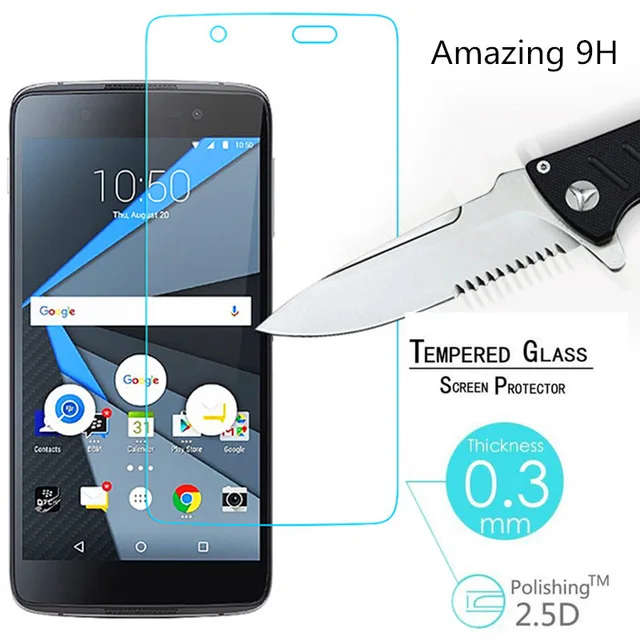Высококачественное ультратонкое закаленное стекло 0,26 мм для Blackberry DTEK 50, Защитное стекло для экрана, чехол