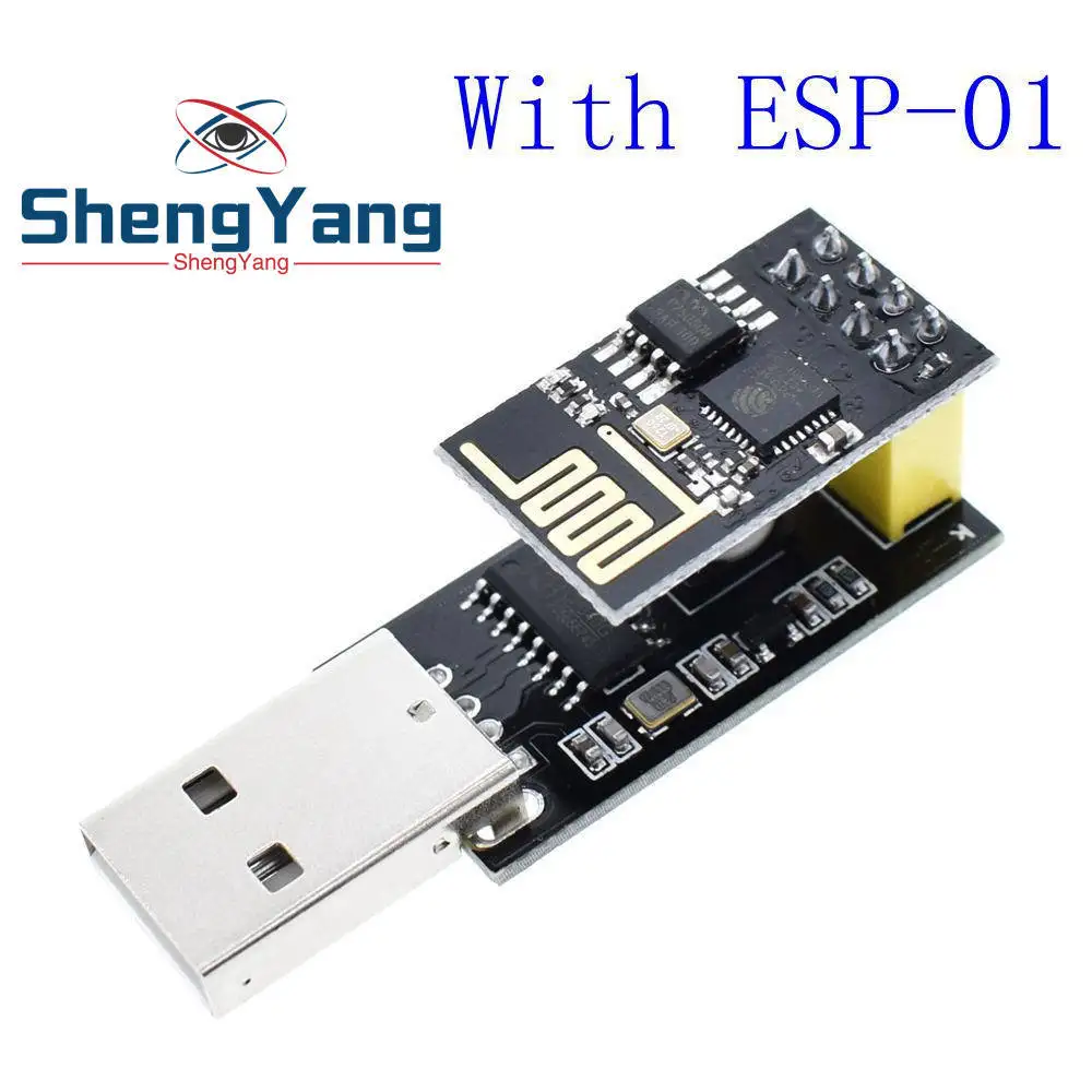 ESP01 программатор адаптер UART GPIO0 ESP-01 адаптер ESP8266 CH340G USB к ESP8266 Серийный беспроводной Wifi разработчик плата модуль - Цвет: With ESP-01