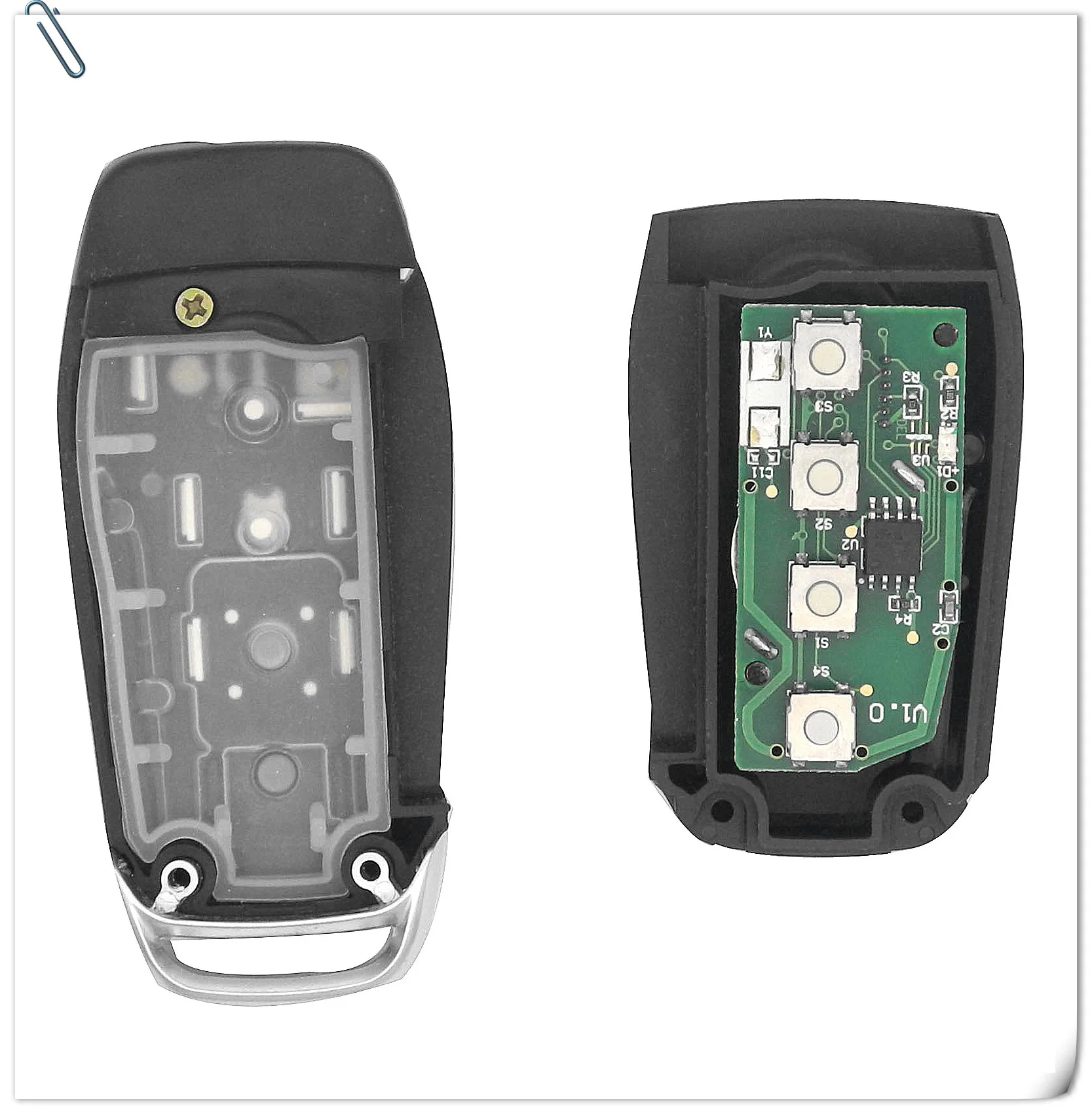 Keyforkess B12 KD telecomando chiave 4 pulsante per KD900 URG200 MINI KD programmatore chiave B12-4 F stile B12-FT-4 per Ford -