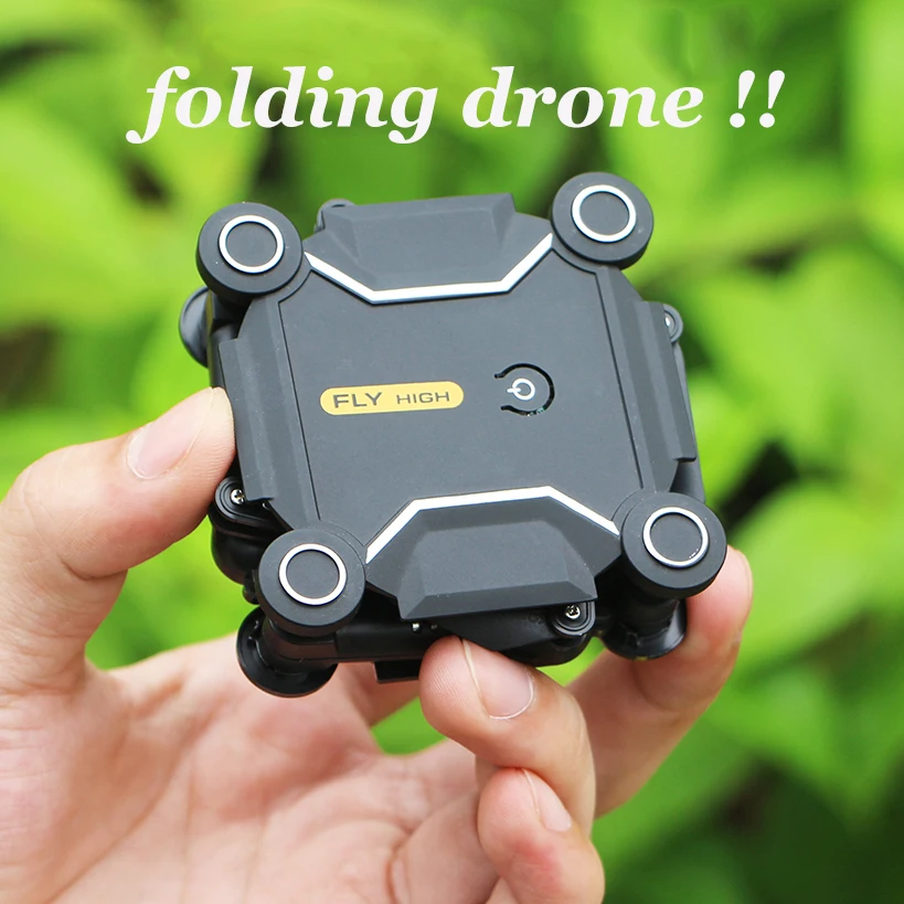 Mini Drone With Camera HD S16 No Camera Foldable RC Quadcopter Altitude Hold Helicopter WiFi FPV