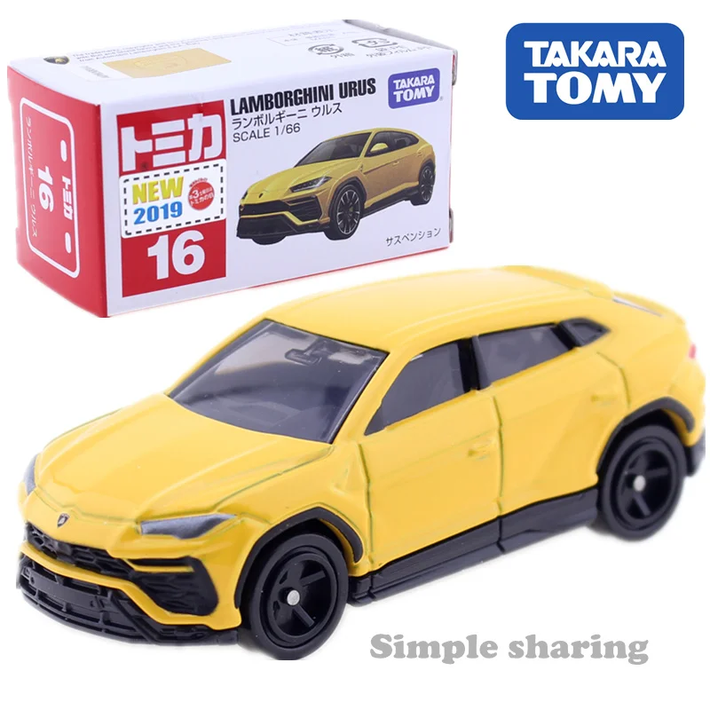 TAKARA TOMY TOMICA № 16 LAMBORGHINI URUS пресс форма 1: 66 миниатюрный автомобильный модель
