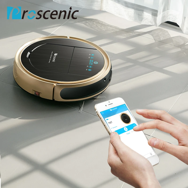 Robotic Vacuum Cleaner Proscenic 790T Vacuum Mop Sweep 3 in 1 Cleaner for Pet Hair Wifi Connected Robot Vacuum 1200Pa