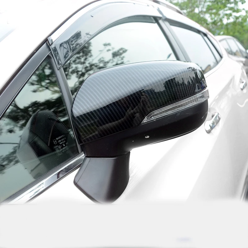 

Carbon ABS Rear View Rearview Side Mirror Cover Sticker Trim Frame Accessories For Subaru Forester SK 2018 2019