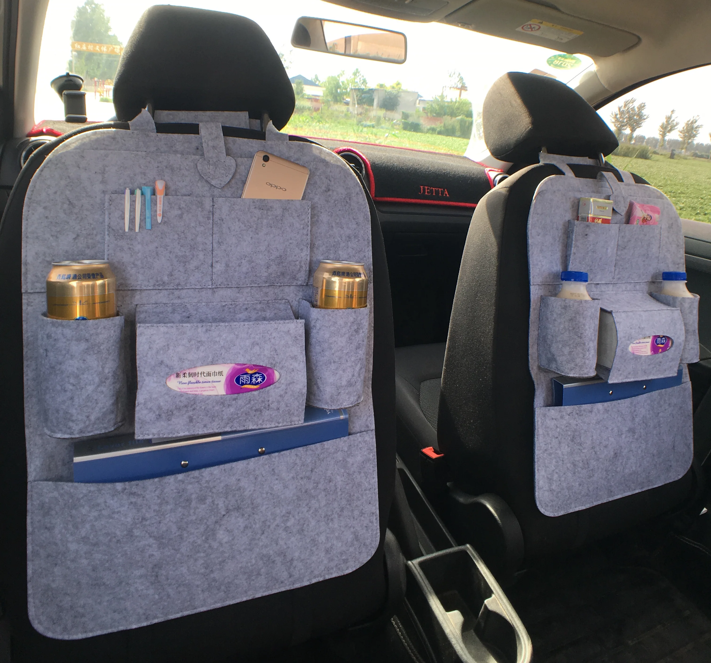 Car Seat Bag Universal Box Back Seat Bag Organizer Backseat Holder