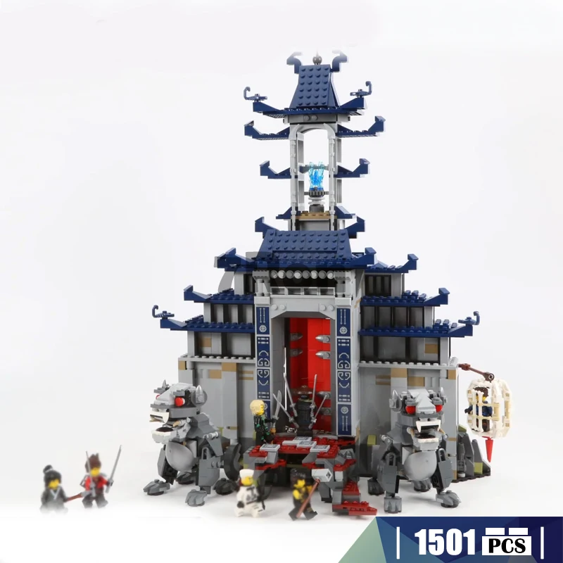 

Ninjago Temple of the Ultimate Ultimate Weapon Building Blocks Bricks Ninja Movie Model Kids Toys Compatible with Lego 70617