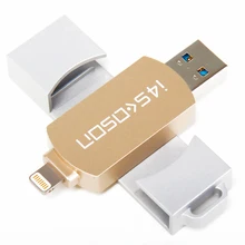 USB Flash Drive 32GB For iPhone 6 7 6s Plus OTG USB3.0 for MFi Lightning flash drive Metal Pen Drive U Disk
