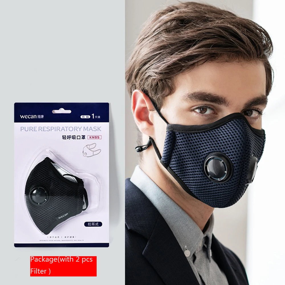 

Winter PM2.5 mask Dustproof Anti haze breathable Unisex Activated Carbon Filter Mouth-muffle Mask Anti PM2.5 Fabric Face Mask