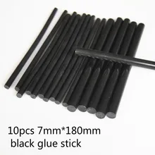 10 шт. черный цвет 7 мм* 180 мм клей горячего расплава стержень высокого качества 7 мм Клей карандаш
