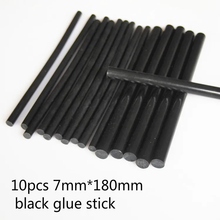 

10pcs black color 7mm*180mm Hot Melt Glue Adhesive Rod high quality 7mmglue stick
