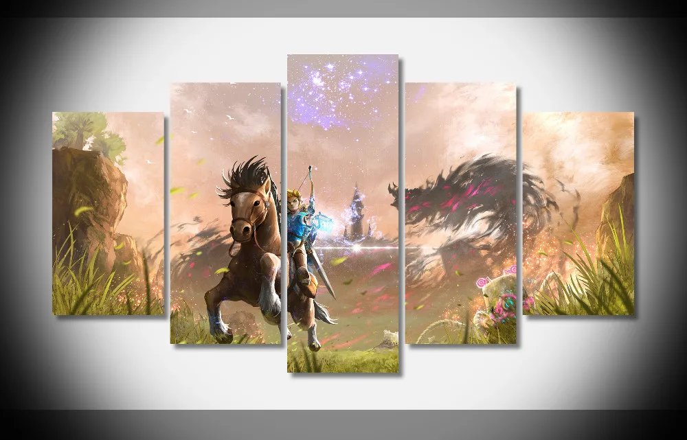 

9051 the legend of zelda art Poster Framed Gallery wrap art print home wall decor wall picture