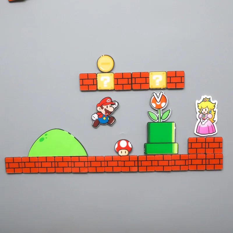 Nintendo Super Mario Bros магниты на холодильник стикер сообщений смешные девочки мальчики для малышей детей студентов игрушки подарок на день рождения
