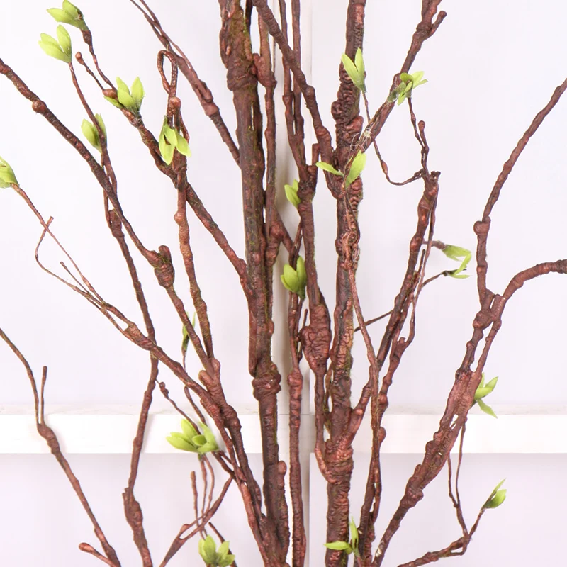 wedding flowers garland magnolia flowers wreath fake tree branches wall decor artificial tree Plastic Plants Home wedding Decor