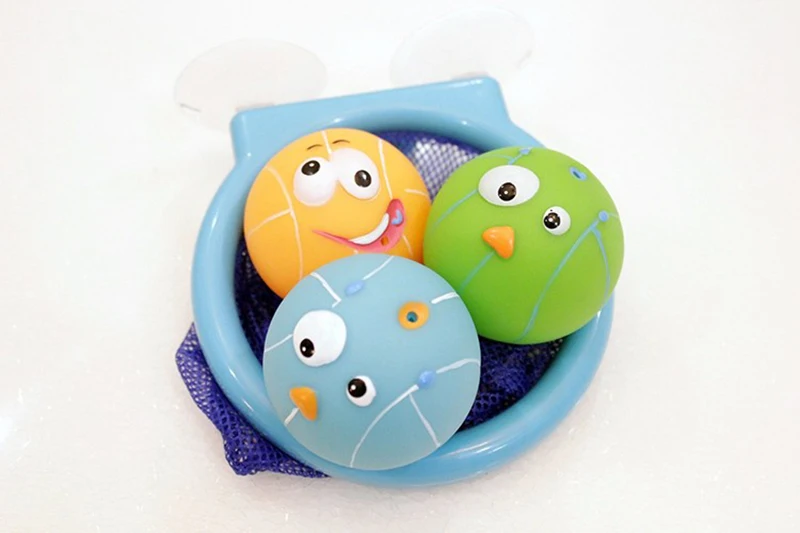 1 компл. выдавливающаяся симпатичная Корзина мяч игрушка для ванны игрушки для плавания Обучающие Игрушки для маленьких детей Классические игрушки для детей
