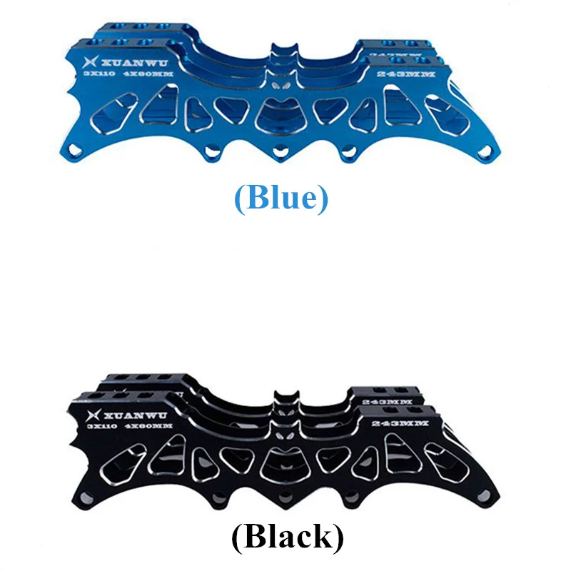Баланс Hoomore 3X110 мм/4X80 мм слалом конвертировать в встроенные скоростные коньки рама 7000 сплав CNC база для катания на коньках синий черный 110 мм 80 мм