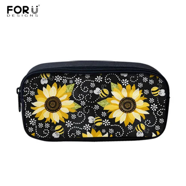 FORUDESIGNS Sunflower Floral 3D Print Fashion School Bags Teen Girls Durable Shoulder Backpacks Laptop Bagpack for Kids Daypacks - Цвет: HXA604K