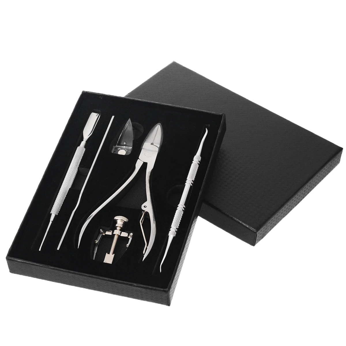 Shellhard 6pcs Stainless Steel Ingrown Toenails Pedicure Tool Kit Nail Hook Paronychia Podiatry Corrector Foot Care Tool