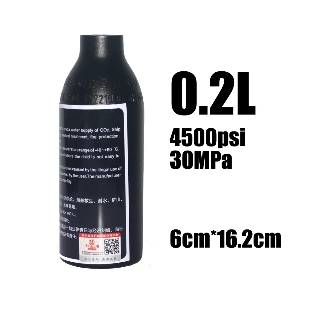 PCP Пейнтбол ВВС Airsoft цилиндр гПа M18x1.5 0.2L/0.35L/0.45L Air Bottle 6061 алюминий сплав бак 30MPa/300bar/4500psi